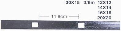 Profil (U) cu orificii 30X15 (6m)