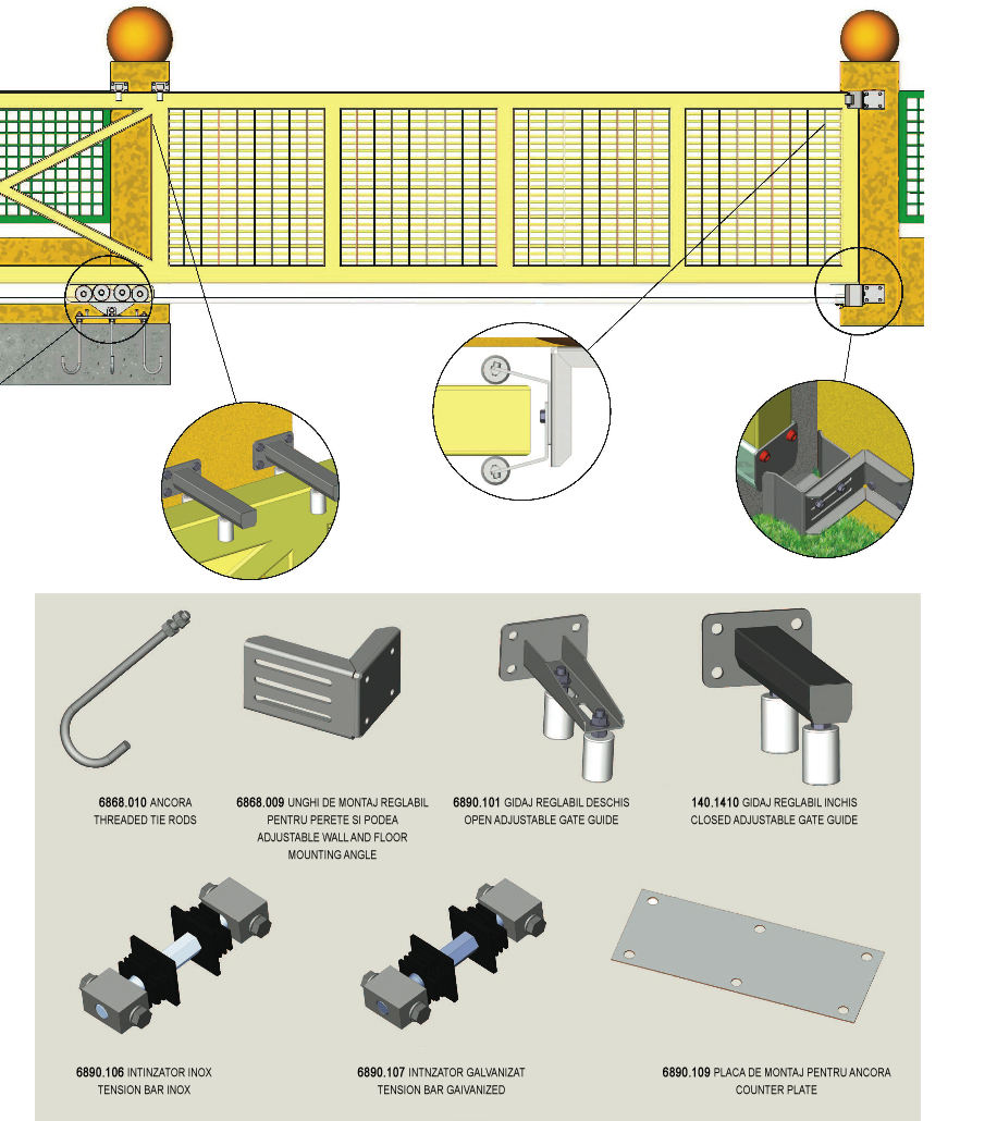 Autoportante: Accesorii